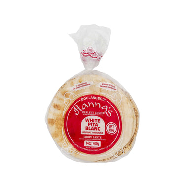 Image of Hanna’s 10-inch White Pita Bread - 3 x 400 Grams